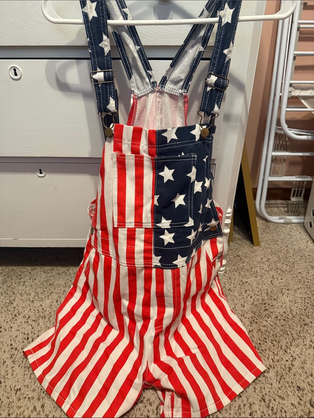 American Flag Overalls - Women’s